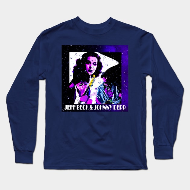 Jeff Beck & Johnny Depp Duet image Long Sleeve T-Shirt by EnceladusWaters